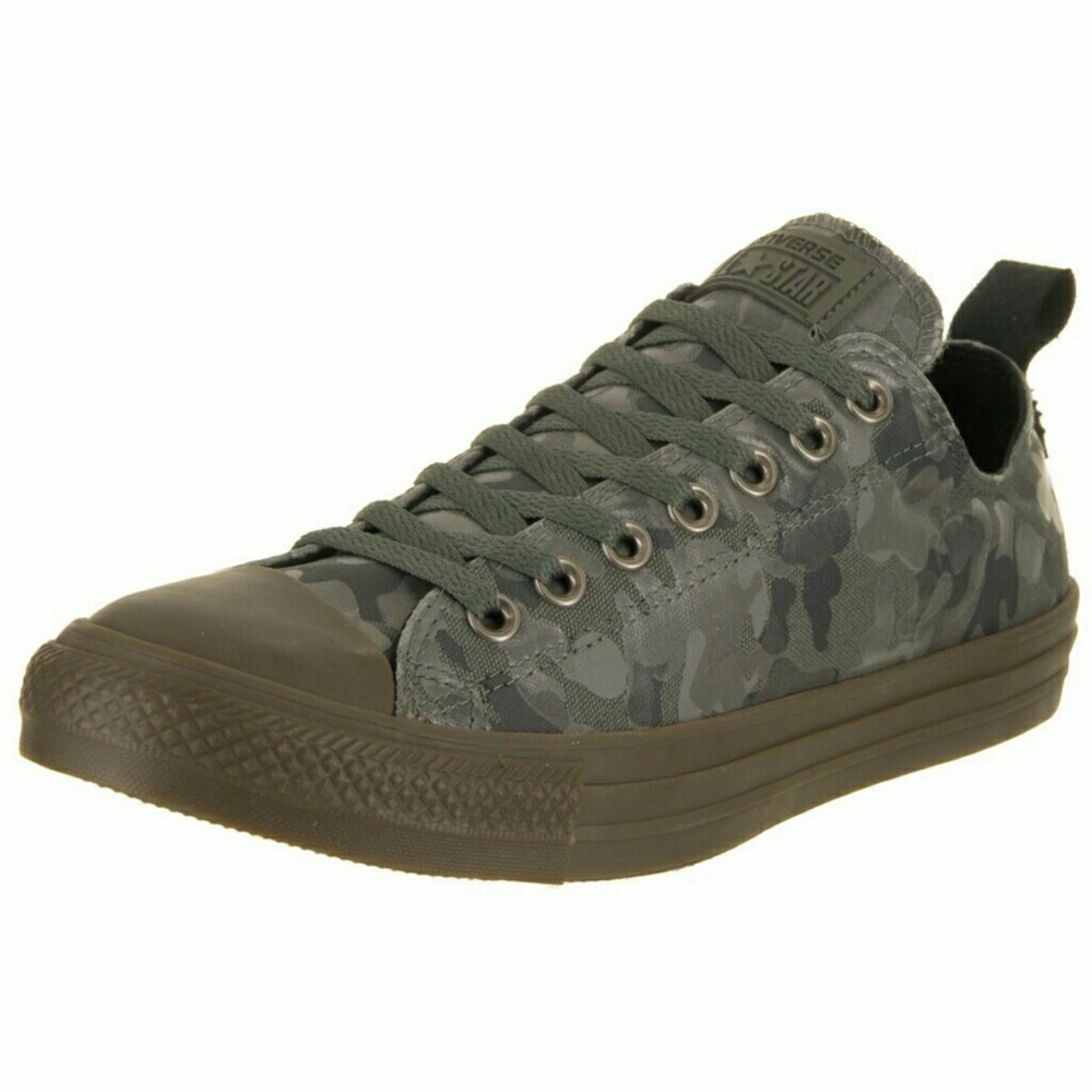 Low Top Camo Converse Size 8.5 Green Gray Army